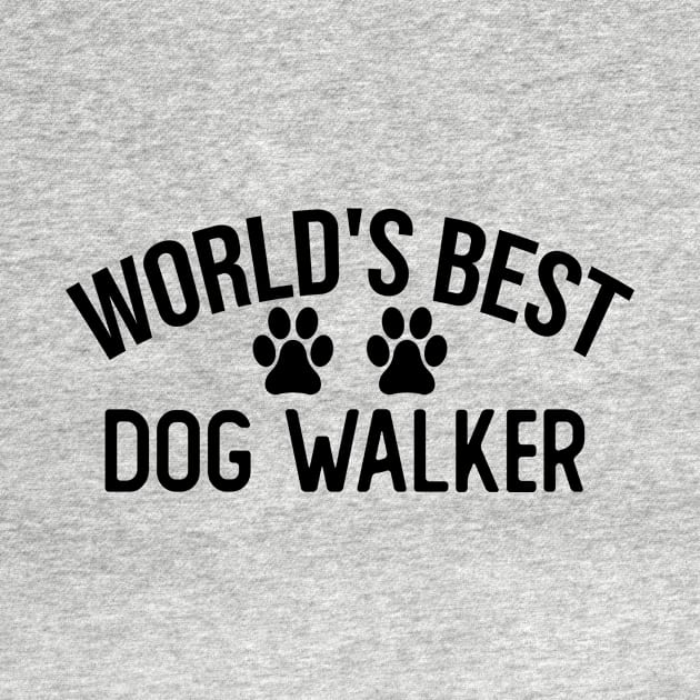 world s best dog walker dogs walking by T-shirt verkaufen